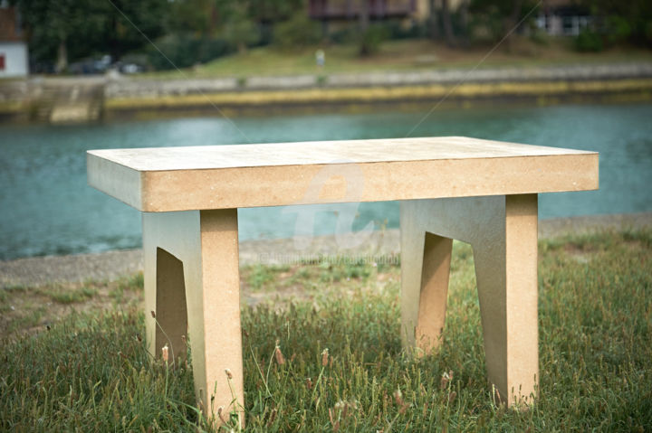 Ремесла под названием "Table basse en cart…" - Cartsandra B, Подлинное произведение искусства, Мебель