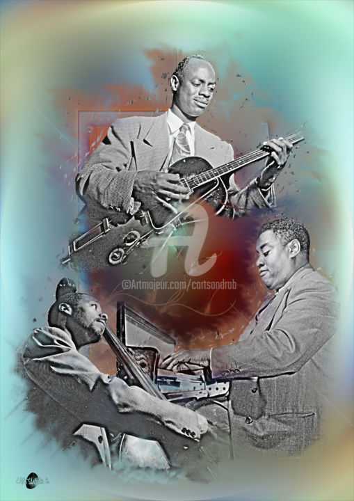 Digital Arts titled "Jazz2" by Cartsandra B, Original Artwork, Digital Painting