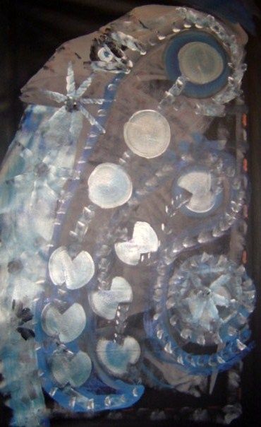Pintura titulada "fardo 5" por Cañado Carugui A Samuri, Obra de arte original, Oleo