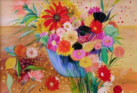 Riverbero - Painting, 50x40 cm ©2002 by Diana Carnevale -