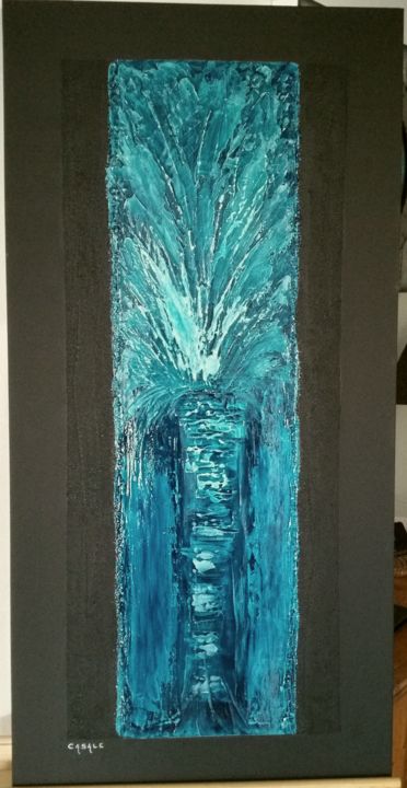 Painting titled "Sacre Bleu" by Casal'Art, Original Artwork, Acrylic