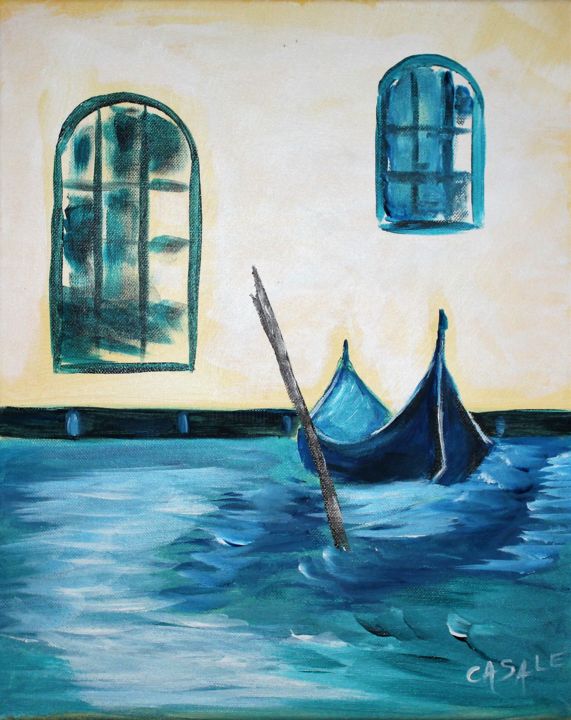 Peinture intitulée "Venezia la bella" par Casal'Art, Œuvre d'art originale, Acrylique