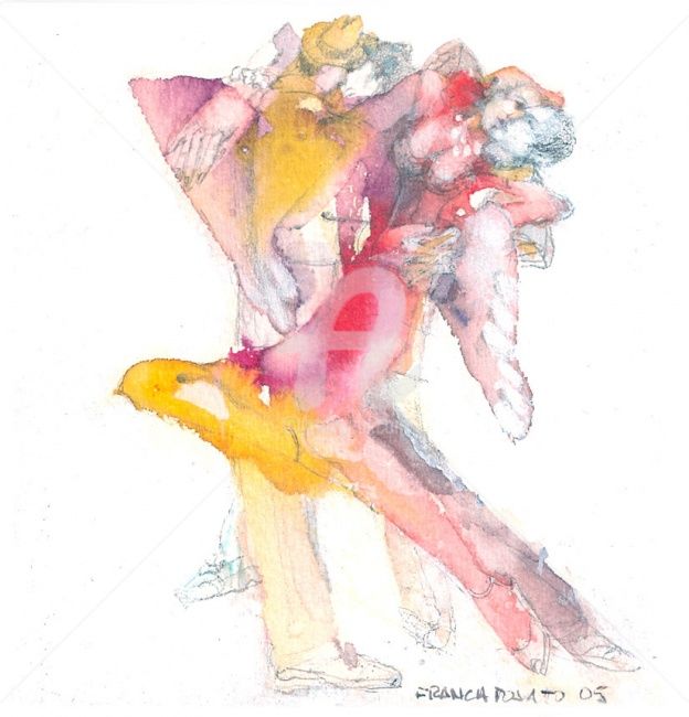 Pittura intitolato "Tango-7_1_.jpg" da Casella Fernando, Opera d'arte originale