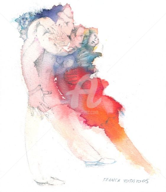 Pittura intitolato "Tango-11_1_.jpg" da Casella Fernando, Opera d'arte originale