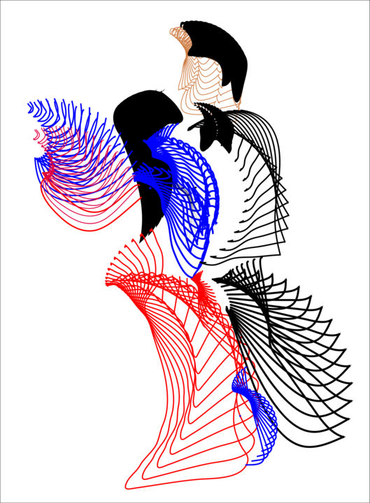 Digital Arts titled "Tan Go Go" by Casey Herman, Original Art, 2D Digital Work