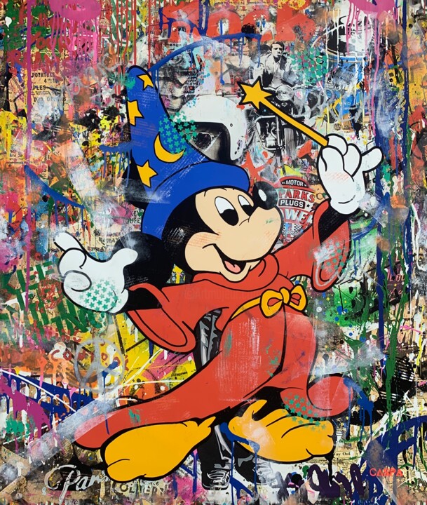 Malerei mit dem Titel "Magic" von Caspa, Original-Kunstwerk, Acryl