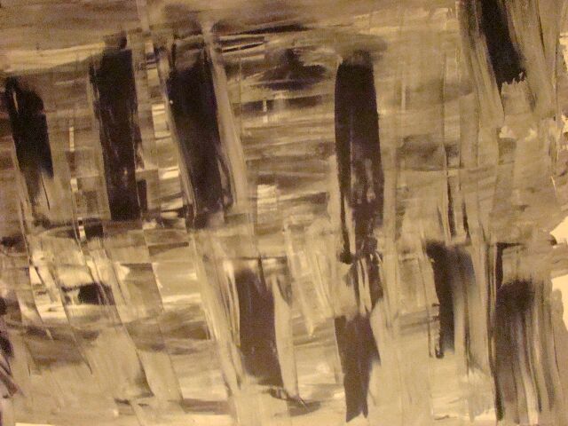 Peinture intitulée "BLACK" par K100, Œuvre d'art originale,