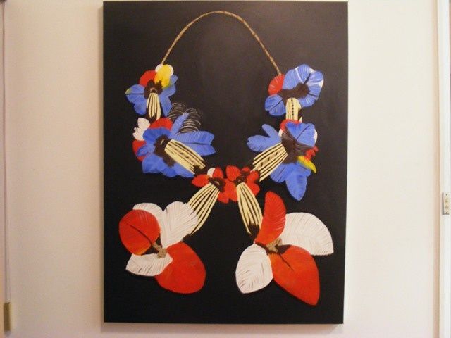 Painting titled "amazon necklace" by Cassia, Original Artwork