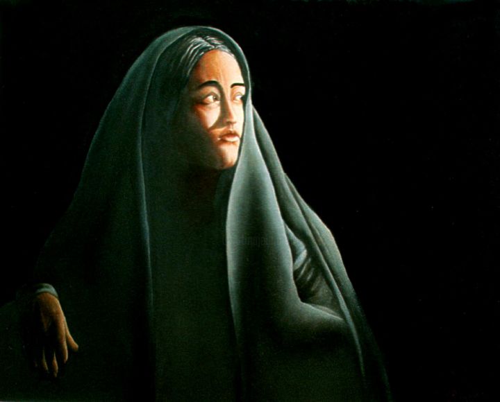 Pintura intitulada "CONTEMPLAÇÃO DA LUZ" por Cassiano Lima, Obras de arte originais, Óleo Montado em Painel de madeira
