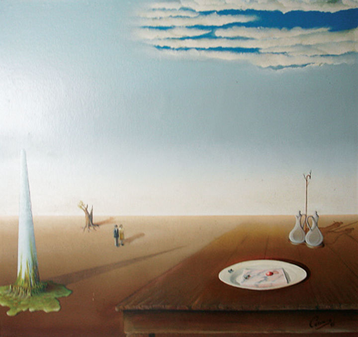 Malerei mit dem Titel "SOCIEDADE" von Cassiano Lima, Original-Kunstwerk, Öl