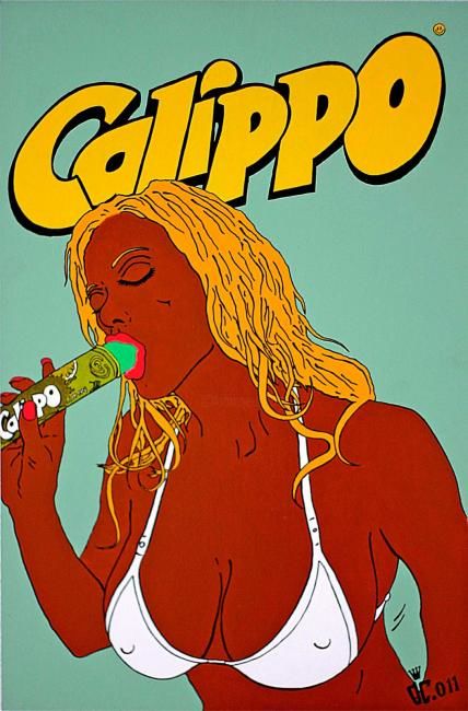Pintura intitulada "calippo limone" por Daniel Castanheira, Obras de arte originais, Óleo