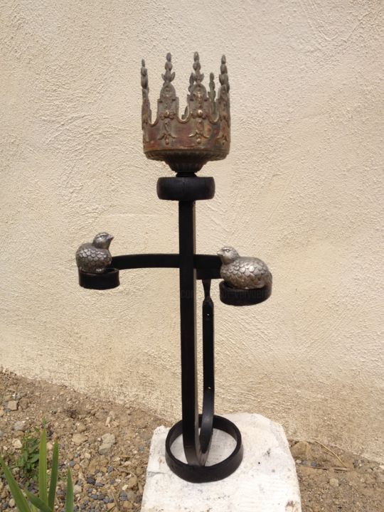 Skulptur mit dem Titel "ROYAL" von Castor, Original-Kunstwerk, Metalle