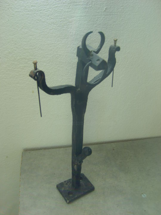 Sculpture intitulée "Le banderillero" par Castor, Œuvre d'art originale