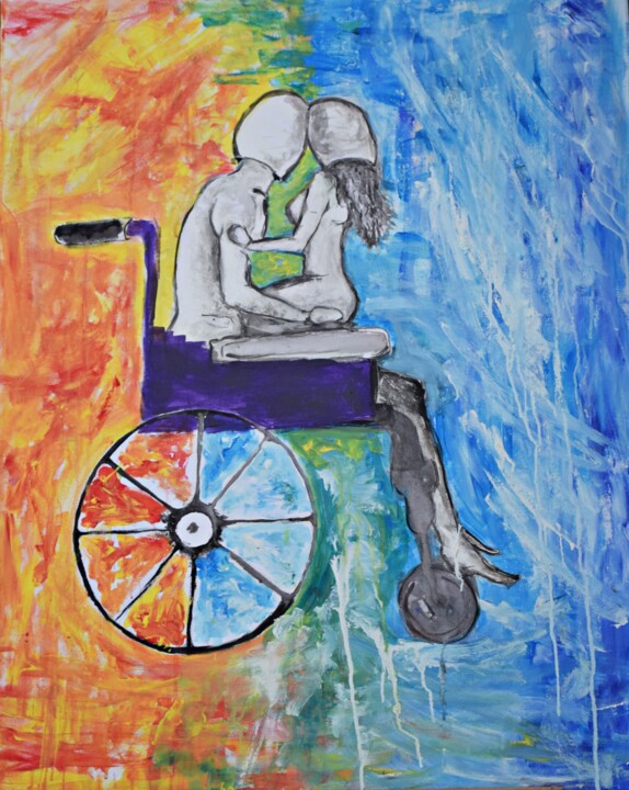 Painting titled "Amor sem preconceit…" by Cat Martins Oliveira, Original Artwork, Acrylic