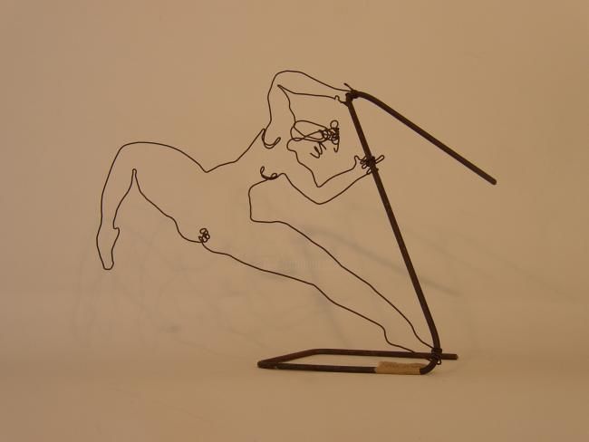 Drawing titled "J'm'élance" by Josée Catalo, Original Artwork