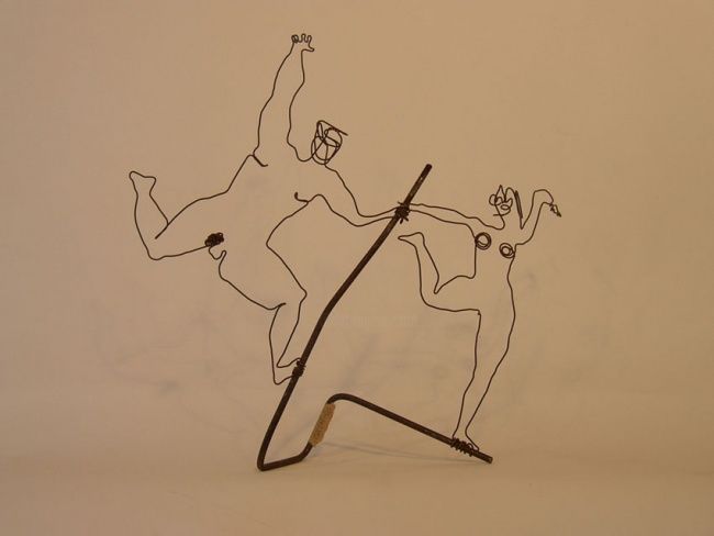 Disegno intitolato "J't'atrappe" da Josée Catalo, Opera d'arte originale