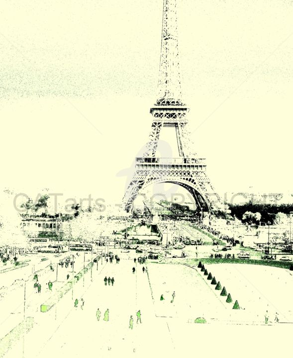 Photography titled "eiffel 2" by Catarts, Original Artwork