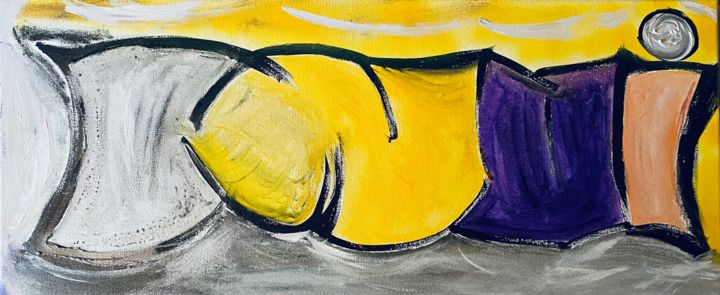 Painting titled "Salin" by Rk07, Original Art, Acrylic Mounted on Stretcher frame