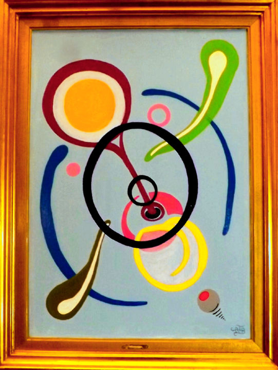 Painting titled "harmonie" by Catb, Original Artwork, Acrylic
