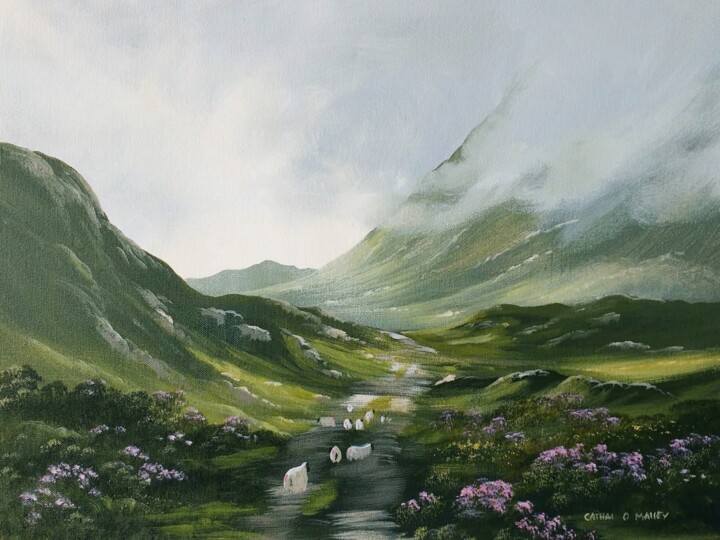 "connemara summer" başlıklı Tablo Cathal O Malley tarafından, Orijinal sanat, Akrilik