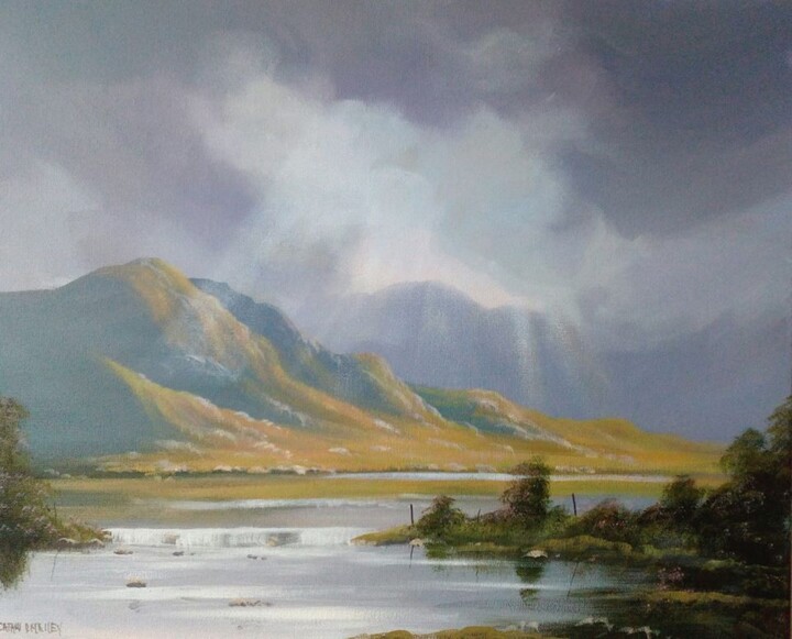 Malerei mit dem Titel "connemara clouds" von Cathal O Malley, Original-Kunstwerk, Acryl