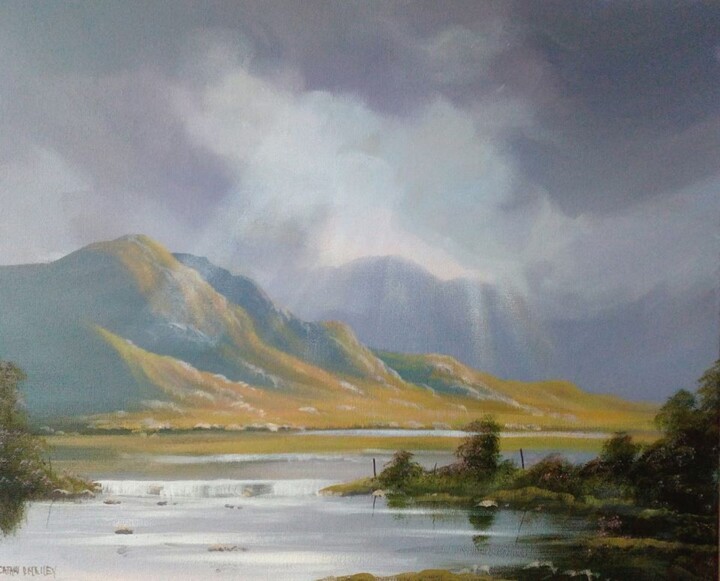 Peinture intitulée "connemara clouds" par Cathal O Malley, Œuvre d'art originale, Acrylique