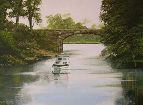 Painting titled "cruising the shannon" by Cathal O Malley, Original Artwork