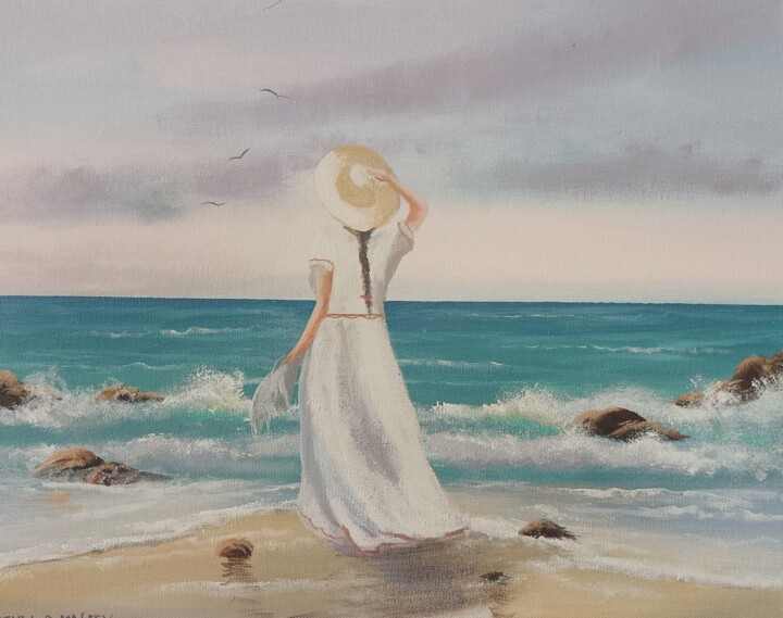 Malarstwo zatytułowany „Sea calling” autorstwa Cathal O Malley, Oryginalna praca, Akryl