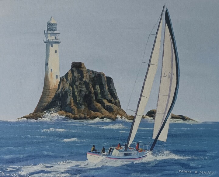 绘画 标题为“Sailing around fast…” 由Cathal O Malley, 原创艺术品, 丙烯