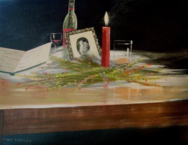 Pittura intitolato "table of memories" da Cathal O Malley, Opera d'arte originale
