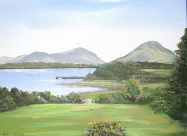 Malarstwo zatytułowany „view from rossleagu…” autorstwa Cathal O Malley, Oryginalna praca