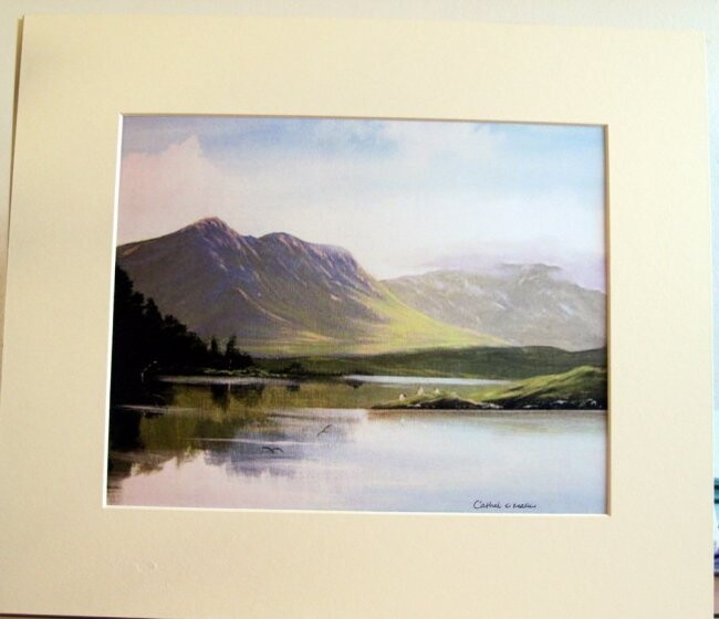 Pintura intitulada "ballinahinch lake" por Cathal O Malley, Obras de arte originais