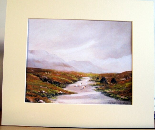 Painting titled "heading for the hil…" by Cathal O Malley, Original Artwork