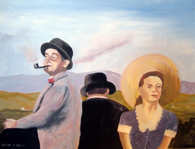 Painting titled "the courting scene…" by Cathal O Malley, Original Artwork