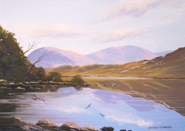 Painting titled "recess reflections…" by Cathal O Malley, Original Artwork