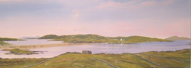 Картина под названием "omey island view 20…" - Cathal O Malley, Подлинное произведение искусства