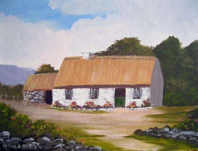 Painting titled "white o morn  quiet…" by Cathal O Malley, Original Artwork