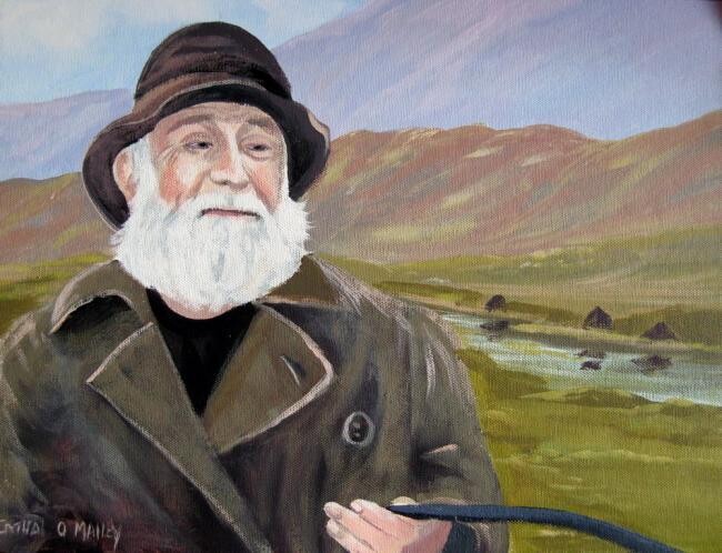 Painting titled "richard harris as t…" by Cathal O Malley, Original Artwork