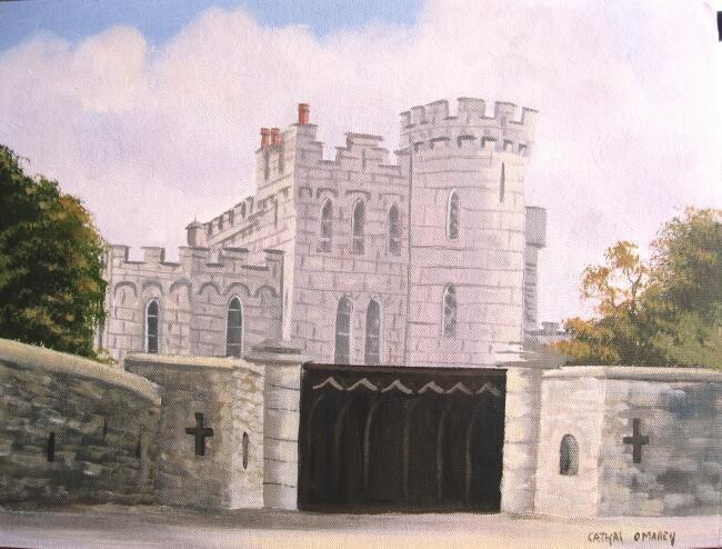 Картина под названием "enyas castle" - Cathal O Malley, Подлинное произведение искусства