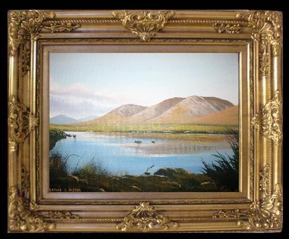 Картина под названием "maamcross  framed" - Cathal O Malley, Подлинное произведение искусства