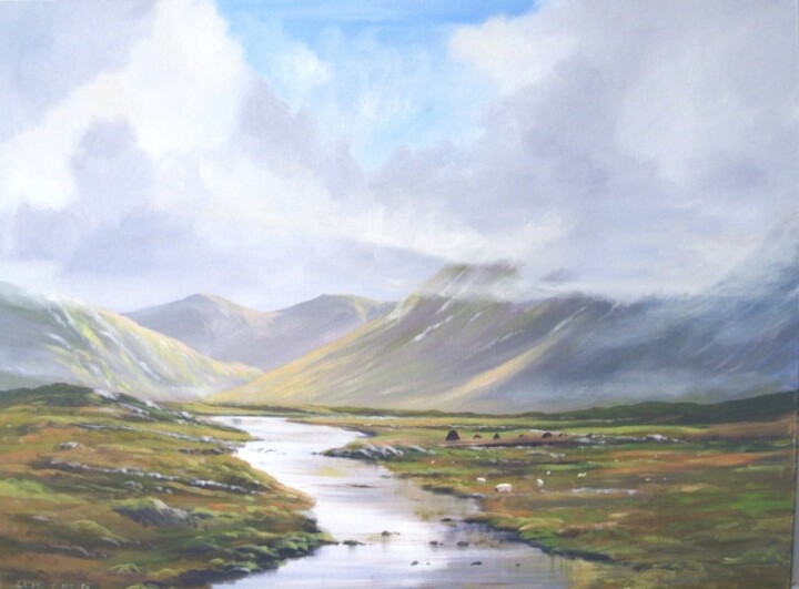 Painting titled "my-connemara.jpg" by Cathal O Malley, Original Artwork, Oil