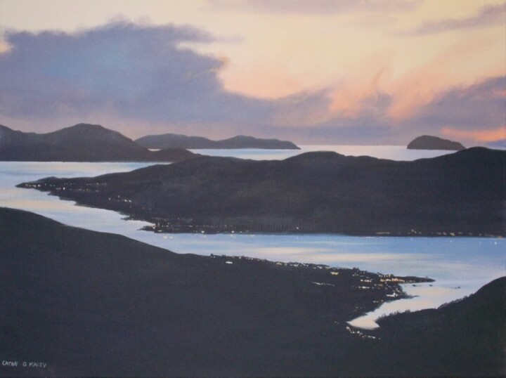 Pittura intitolato "bay-of-islands.jpg" da Cathal O Malley, Opera d'arte originale