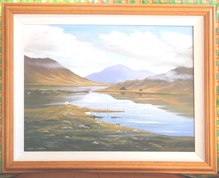 Painting titled "framed-autumn-conne…" by Cathal O Malley, Original Artwork