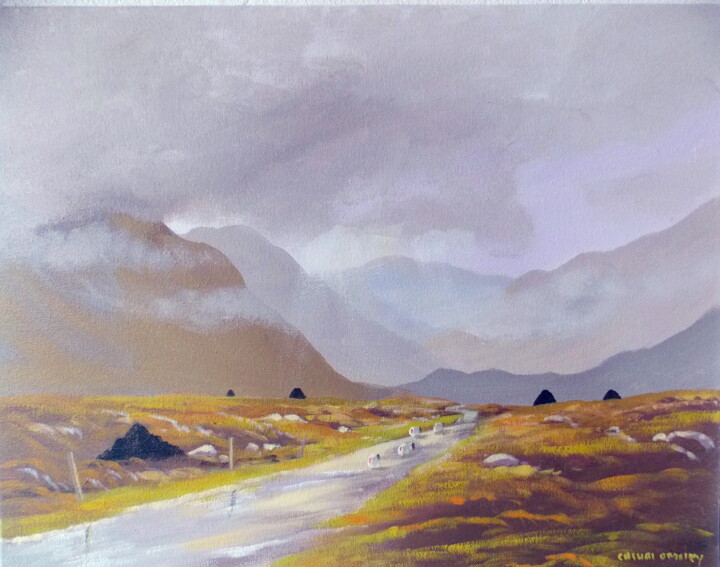 Картина под названием "connemara  light" - Cathal O Malley, Подлинное произведение искусства