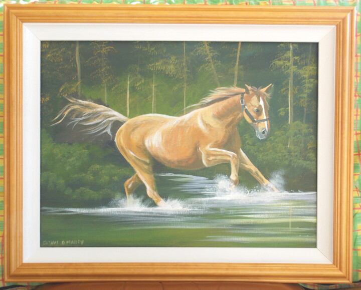 Painting titled "framed-freedom.jpg" by Cathal O Malley, Original Artwork