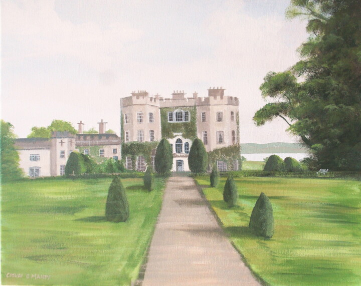 Painting titled "Glin castle co lime…" by Cathal O Malley, Original Artwork, Acrylic