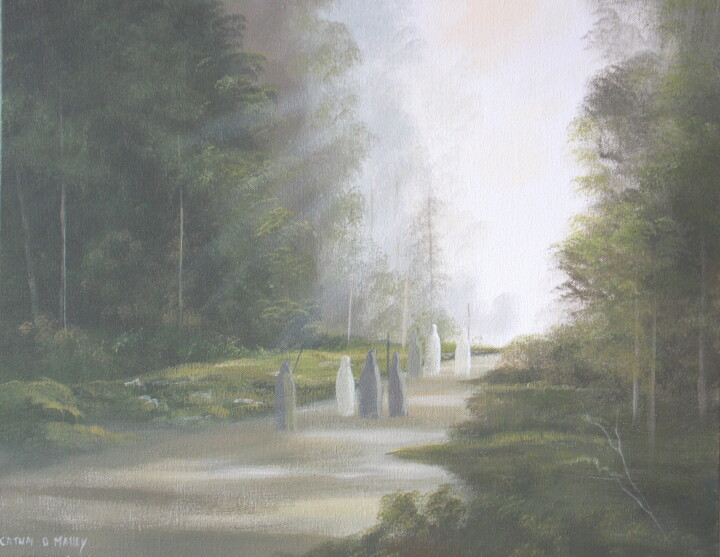 Pintura titulada "Spring light  -drui…" por Cathal O Malley, Obra de arte original, Acrílico