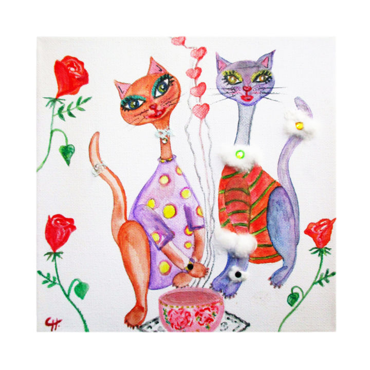 2 Chats A L Heure Du The Jpg Collages Par Cathart Artmajeur 2 Chats A L Heure Du The Jpg Collages Par Cathart Artmajeur
