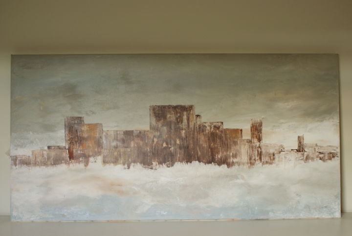 Painting titled "MIRAGE" by Cathbv, Original Artwork