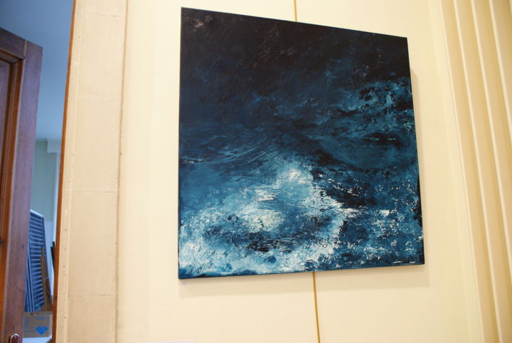 Painting titled "mer" by Cathbv, Original Artwork